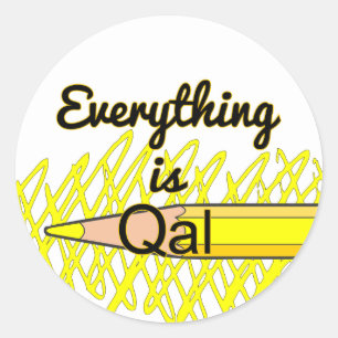 Sticker Rond Tout est Quaternaire Alluvium - Géologie amusante