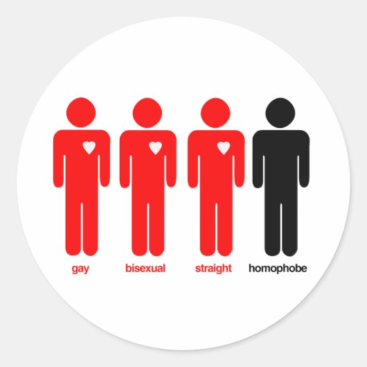 Sticker Rond Tout le monde aime (Devant)