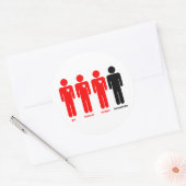 Sticker Rond Tout le monde aime (Enveloppe)