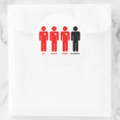 Sticker Rond Tout le monde aime (Sac)