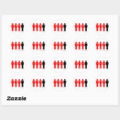 Sticker Rond Tout le monde aime (Feuille)
