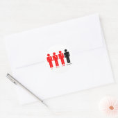 Sticker Rond Tout le monde aime (Enveloppe)