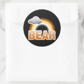 Sticker Rond Tout le monde aime un ours (Sac)