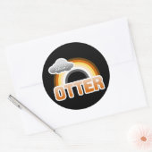Sticker Rond Tout le monde aime une Otter (Enveloppe)