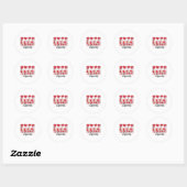 Sticker Rond Tout le monde communique différemment Discours de  (Feuille)