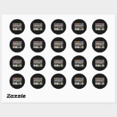 Sticker Rond Tout Le Monde Communique Différemment Une Éducatio (Feuille)