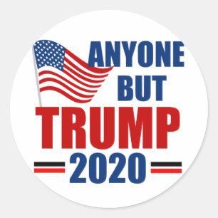 Sticker Rond Tout le monde sauf Donald Trump 2020