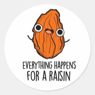 Sticker Rond Tout Se Passe Pour Un Jeu De Nourriture Amusant Ra