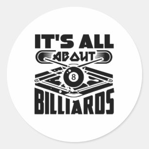 Sticker Rond Tout sur Billard Billard Billard Billard Joueur am
