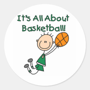 Sticker Rond Tout sur le basket-ball
