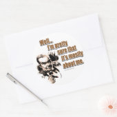 Sticker Rond Tout Sur Moi... (Enveloppe)