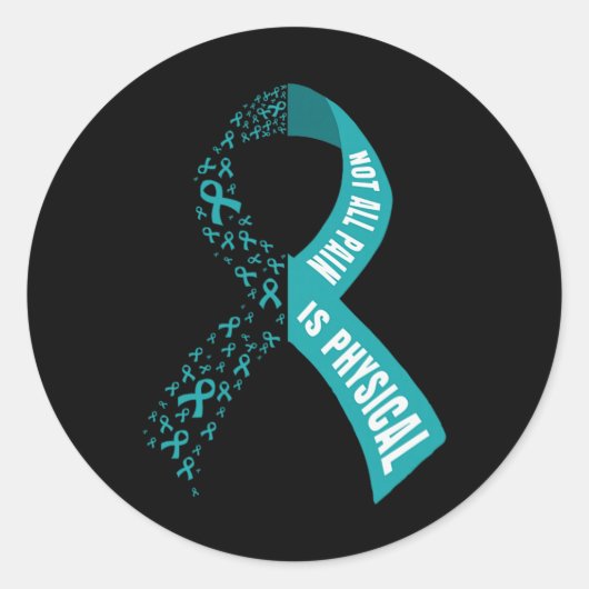 Sticker Rond Toute douleur n'est pas une conscience physique Sa (Devant)