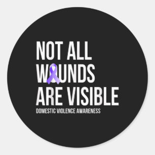 Sticker Rond Toutes Les Blessures Ne Sont Pas Conscientes De La