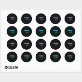 Sticker Rond Toutes Les Blessures Ne Sont Pas Visibles Préventi (Feuille)