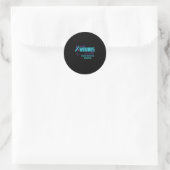 Sticker Rond Toutes Les Blessures Ne Sont Pas Visibles Préventi (Sac)