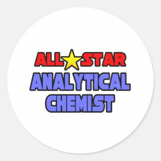 Sticker Rond Toutes les étoiles de chimie analytique