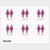 Sticker Rond Toutes les filles Parties scintillant (Feuille)