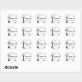 Sticker Rond Toutes les Halloween Halloween Halloween mariage F (Feuille)
