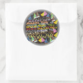 Sticker Rond tov mazout (Sac)