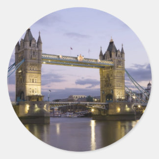 Sticker Rond Tower Bridge River Thames Londres Angleterre