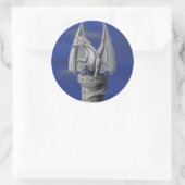 Sticker Rond Tower Guardian - Dragon d'argent (Sac)