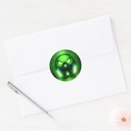 Sticker Rond Toxicmoji (Envelop)