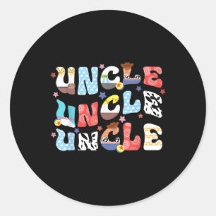 Sticker Rond Toy Funny Story Grand-père Fête des pères Femmes H