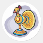 Sticker Rond Toy mexicain (Devant)