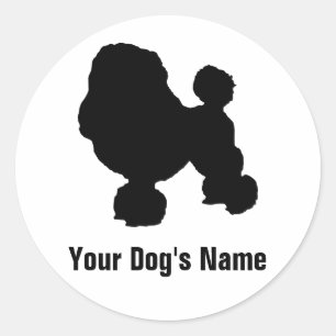 Sticker Rond Toy Poodle イ ・ プ ー ド ル