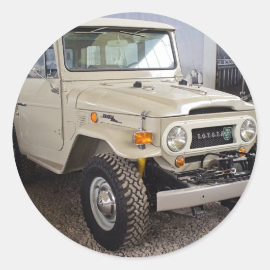 Sticker Rond Toyota Land Cruiser BJ40 (Devant)