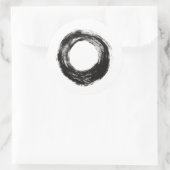 Sticker Rond Tracé de brosse (Sac)