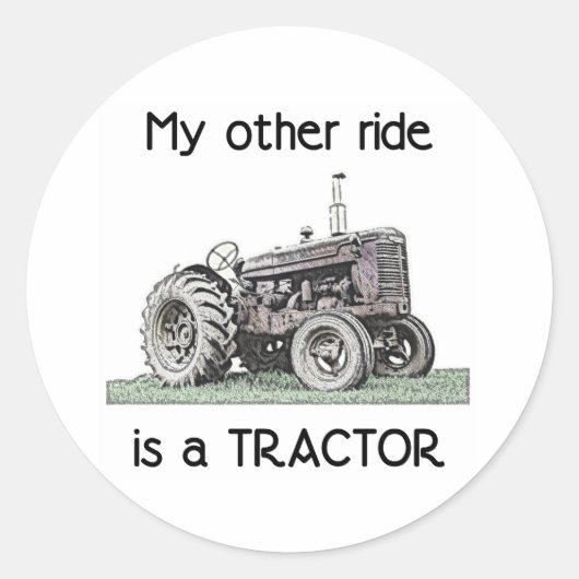 Sticker Rond Tracteur (Devant)