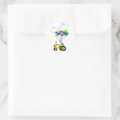 Sticker Rond Tracteur avec ballons (Sac)