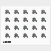 Sticker Rond tracteur de camion (Feuille)