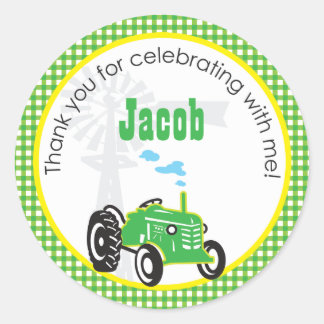 Sticker Rond Tracteur | Favoriser l'autocollant