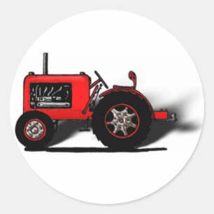 Sticker Rond Tracteur scolaire