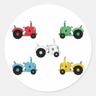 Sticker Rond Tracteurs
