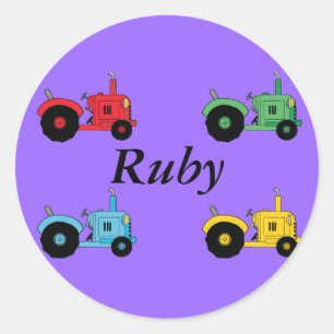 Sticker Rond Tracteurs agricoles