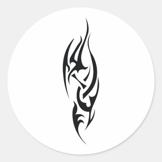 Sticker Rond Traditional Tattoo Art Inspired Design (Devant)