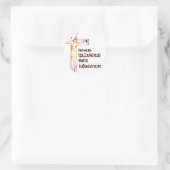 Sticker Rond Tradution Christ INRI (Sac)