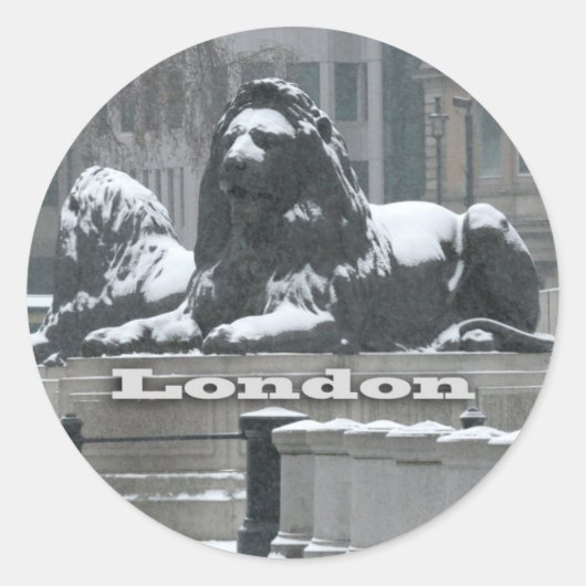 Sticker Rond Trafalgar Square Londres (Devant)