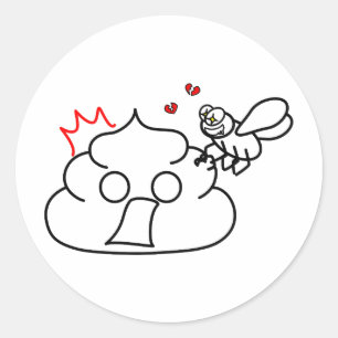 Sticker Rond Trahison - Brootsch le PooPoo