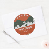 Sticker Rond Trail Arizona (Enveloppe)