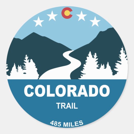Sticker Rond Trail du Colorado (Devant)