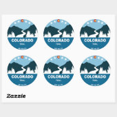 Sticker Rond Trail du Colorado (Feuille)