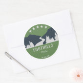 Sticker Rond Trail Foothills Caroline du Nord Caroline du Sud (Enveloppe)