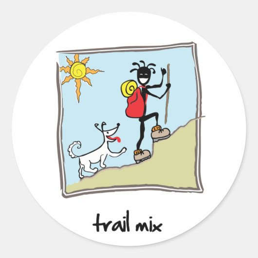 Sticker Rond "Trail Mix" (Devant)