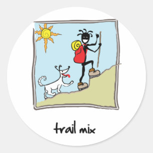 Sticker Rond "Trail Mix"