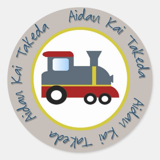 Sticker Rond train (Devant)