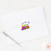 Sticker Rond train 1er anniversaire (Enveloppe)